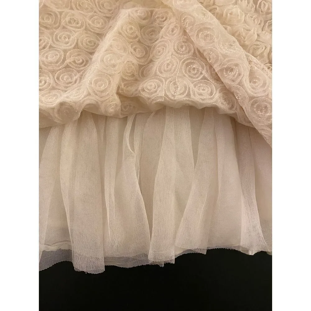 Gap Rosette Holiday Party Dress Toddler Girls 3T Sleeveless Christmas Santa Pics
